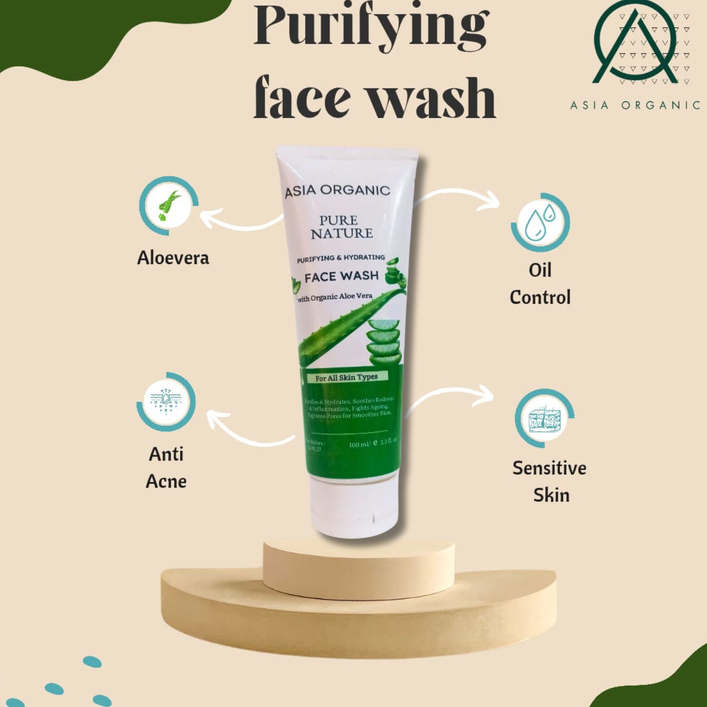 Purifying Aloe Vera Facewash